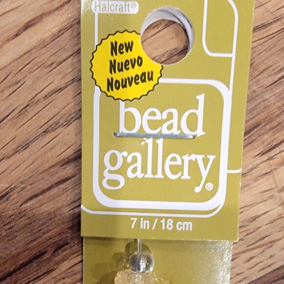 Faceted White AB Acrylic Rondelle Beads Halcraft Bead Gallery # 91249 - Picture 6 of 8